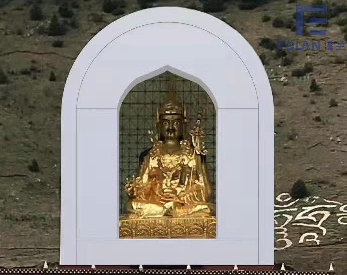 深圳佛蘭空間膜結(jié)構(gòu)公司在四川甘孜某佛龕膜結(jié)構(gòu)工程順利完工！